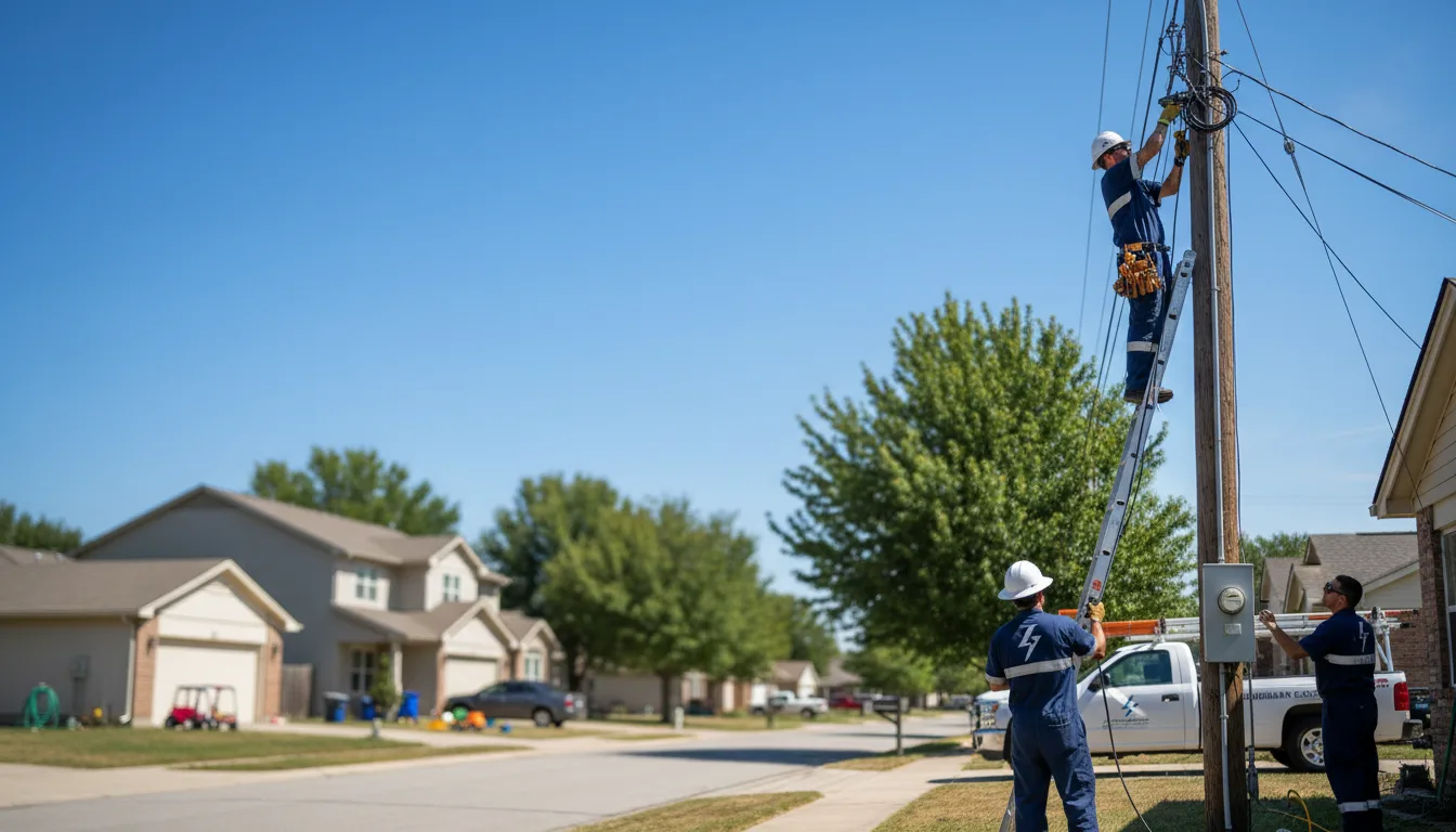 Residential electrician providing installation services in Granbury, TX